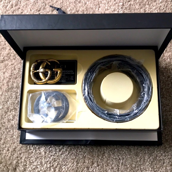 Gucci snake buckle/ GG buckle w/belt&bag - Picture 1 of 2